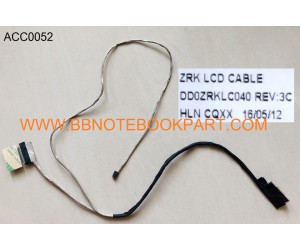 ACER LCD Cable สายแพรจอ  Aspire  V5-552 V5-572 V5-573 V7-581 / V5-572G  V5-573G V5-573P   (40 Pin)    DD0ZRKLC040 